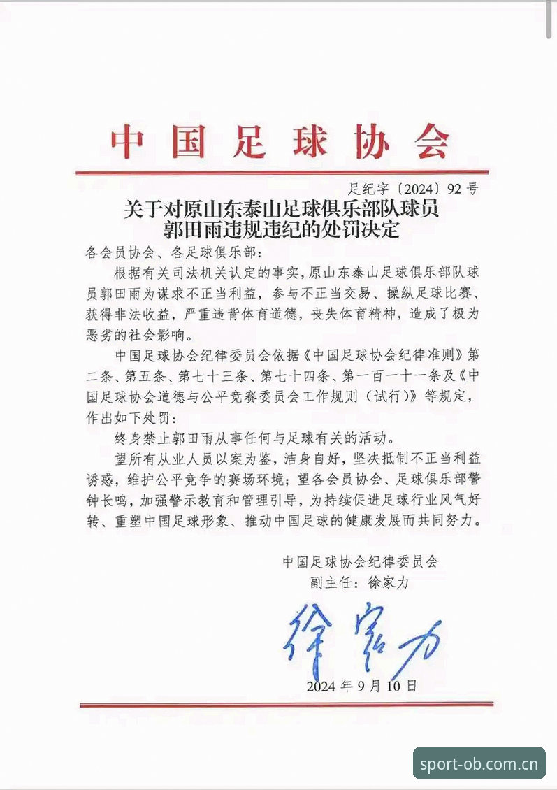 欧宝体育官方网址 中国足协第三批禁足名单全面解析:65人受罚,行业乱象深度曝光